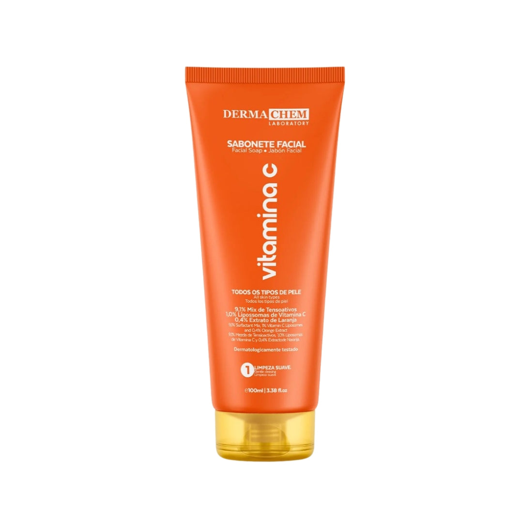 SABONETE FACIAL VITAMINA C - DERMACHEM