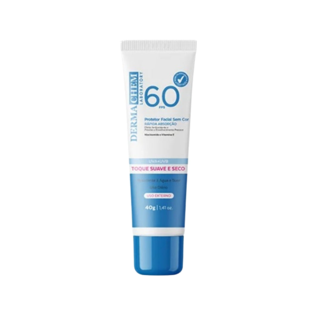PROTETOR SOLAR FACIAL 60 FPS - DERMACHEM