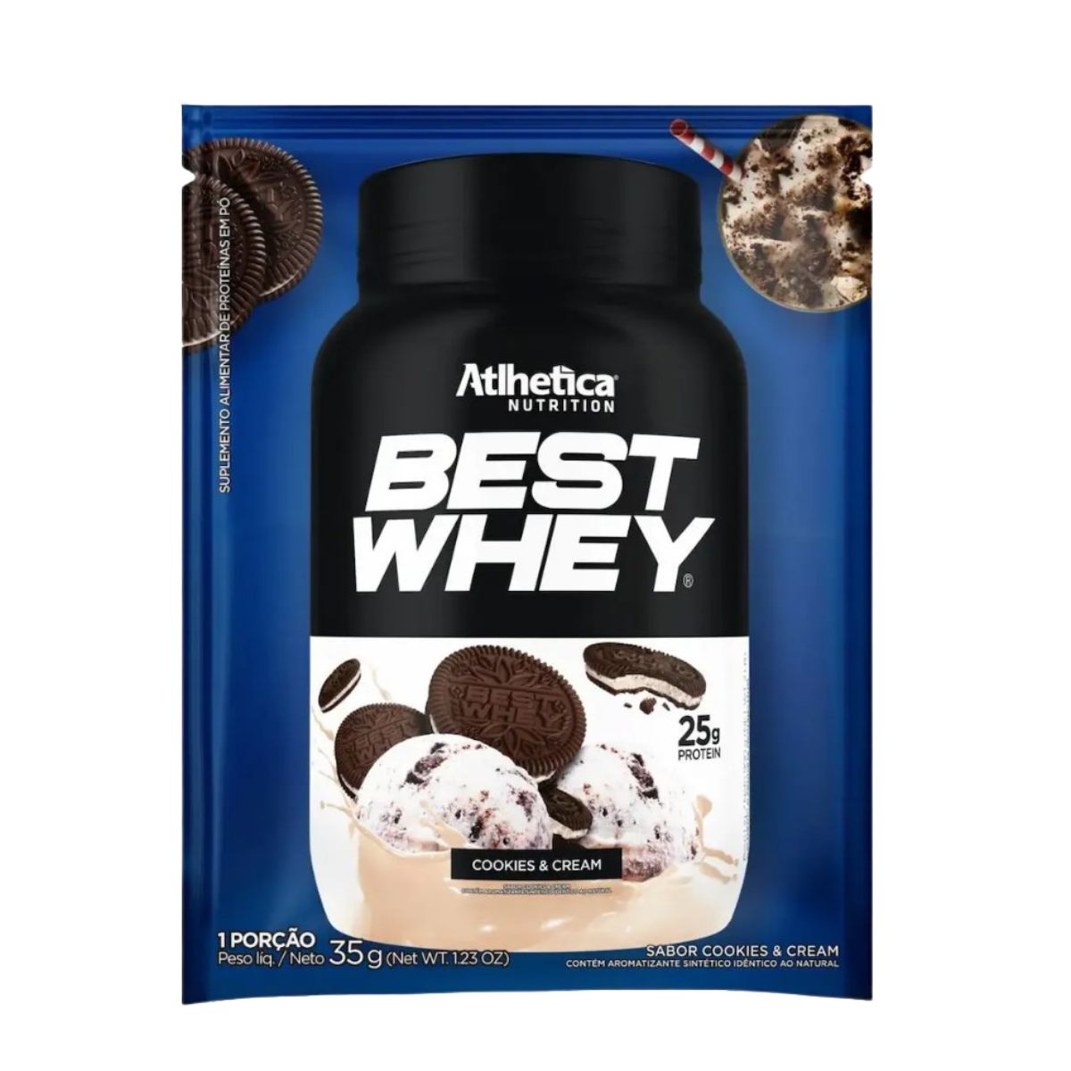 BEST WHEY COOKIES & CREAM SACHÊ - ATLHETICA NUTRITION