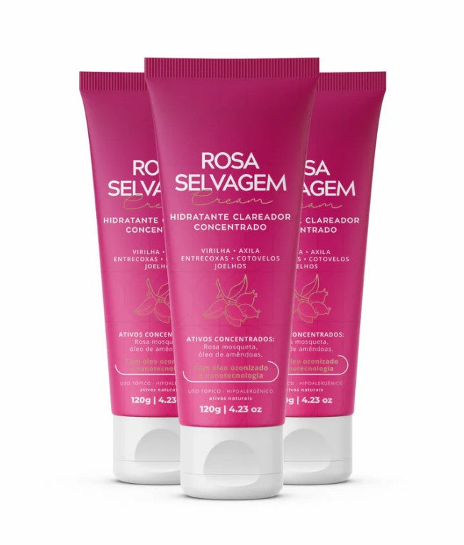 HIDRATANTE CORPORAL ROSA CREAM - ROSA SELVAGEM