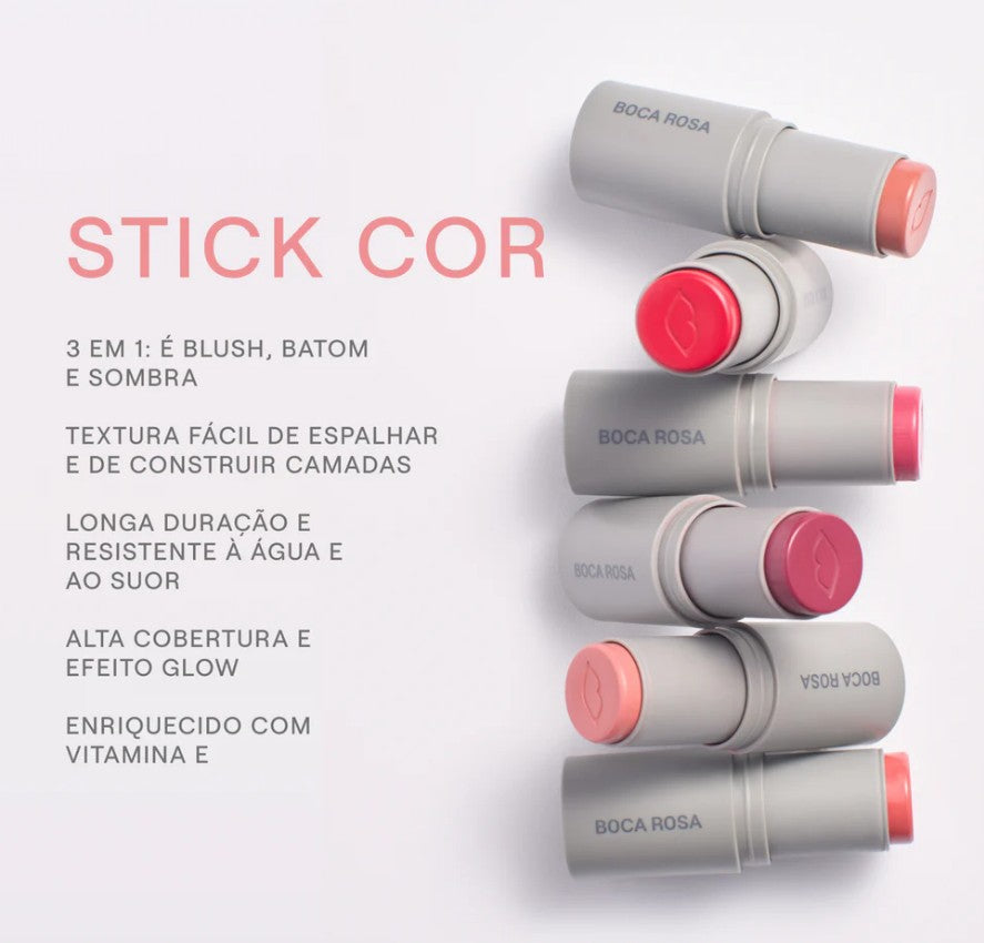 STICK COR MULTIFUNCIONAL BLUSHES - BOCA ROSA