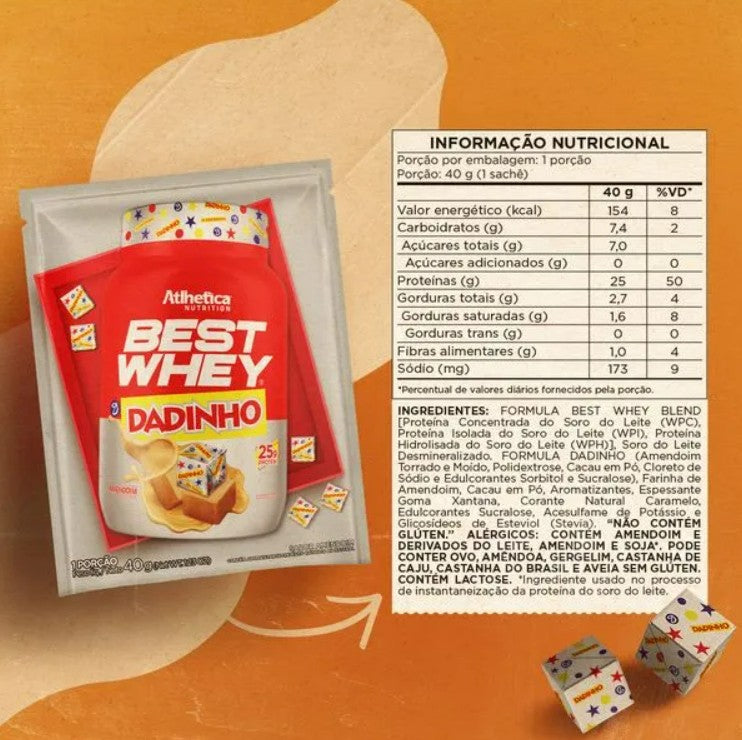 BEST WHEY DADINHO SACHÊ - ATLHETICA NUTRITION