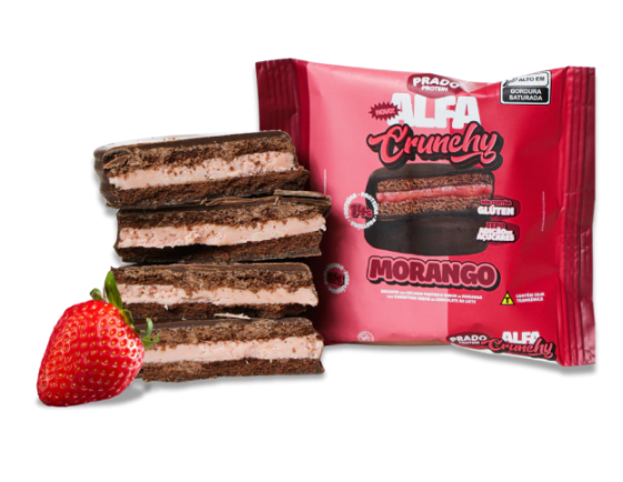 ALFA CRUNCHY MORANGO - PRADO PROTEIN