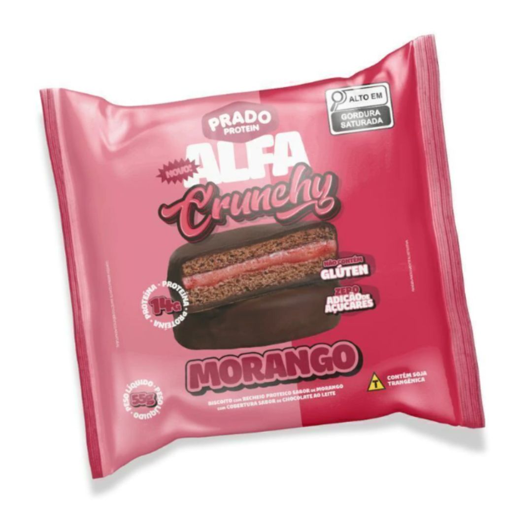 ALFA CRUNCHY MORANGO - PRADO PROTEIN