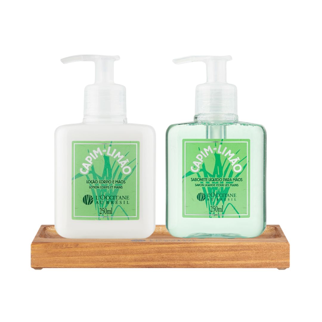 COMBO LAVABO SABONETE + LOÇÃO CAPIM-LIMÃO - L'OCCITANE AU BRÉSIL