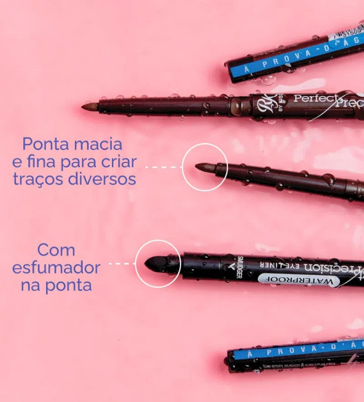 LÁPIS PARA OLHOS RETRÁTIL A PROVA D'ÁGUA - RUBY KISSES