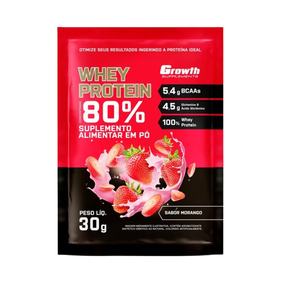 WHEY PROTEIN MORANGO SACHÊ - GROWTH