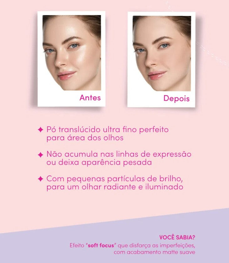 PÓ SOLTO PARA ÁREA DOS OLHOS UNDER EYE - RUBY KISSES