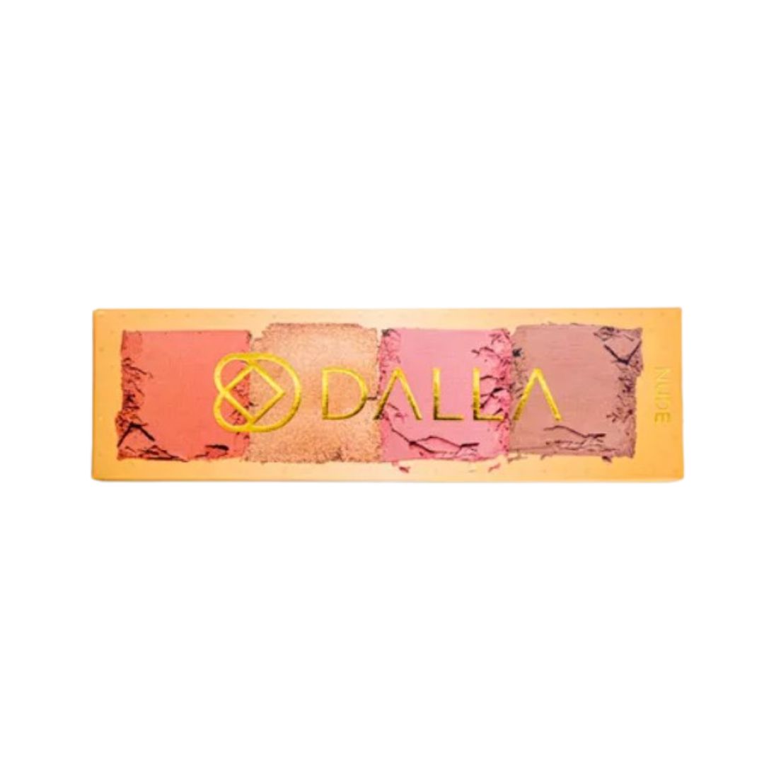 PALETA BLUSH, ILUMINADOR E CONTORNO NUDE - DALLA