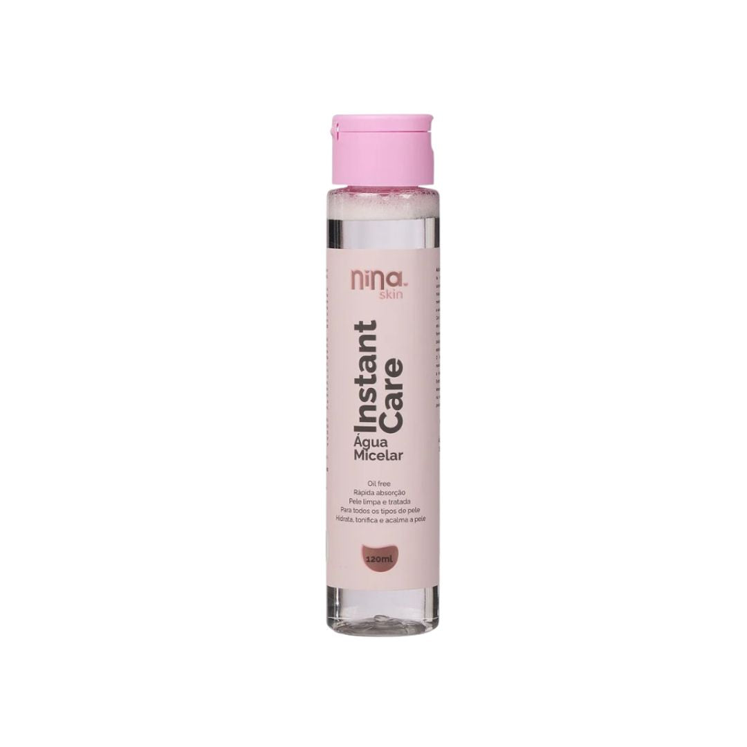 ÁGUA MICELAR INSTANT CARE - NINA MAKEUP