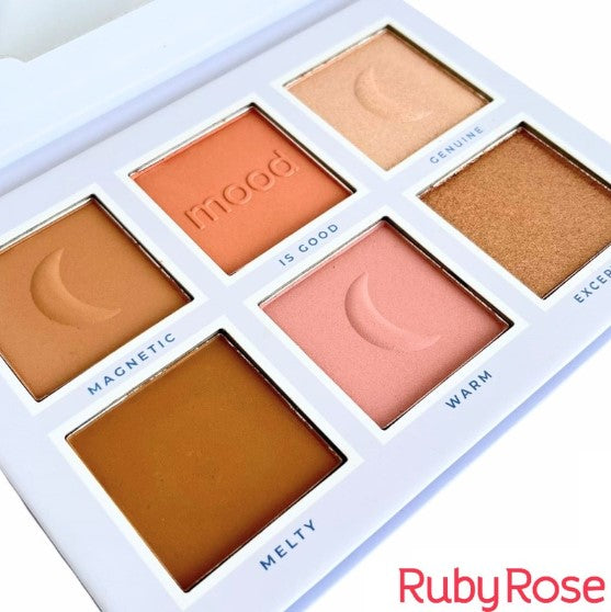 PALETA PÓ, BLUSH E ILUMINADOR FEELS MOOD