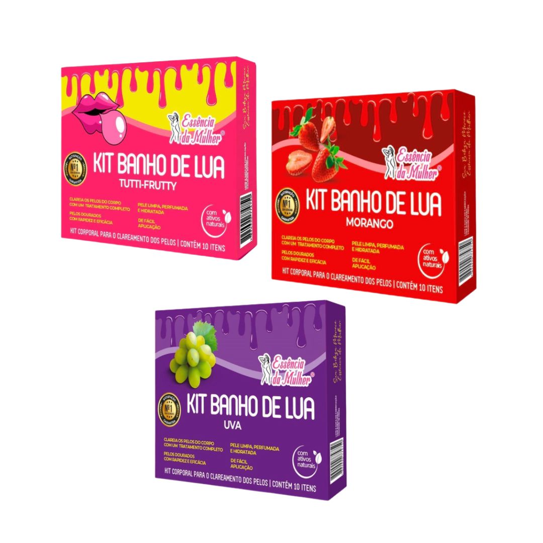 KIT BANHO DE LUA ANTIALÉRGICO - ESSÊNCIA DA MULHER