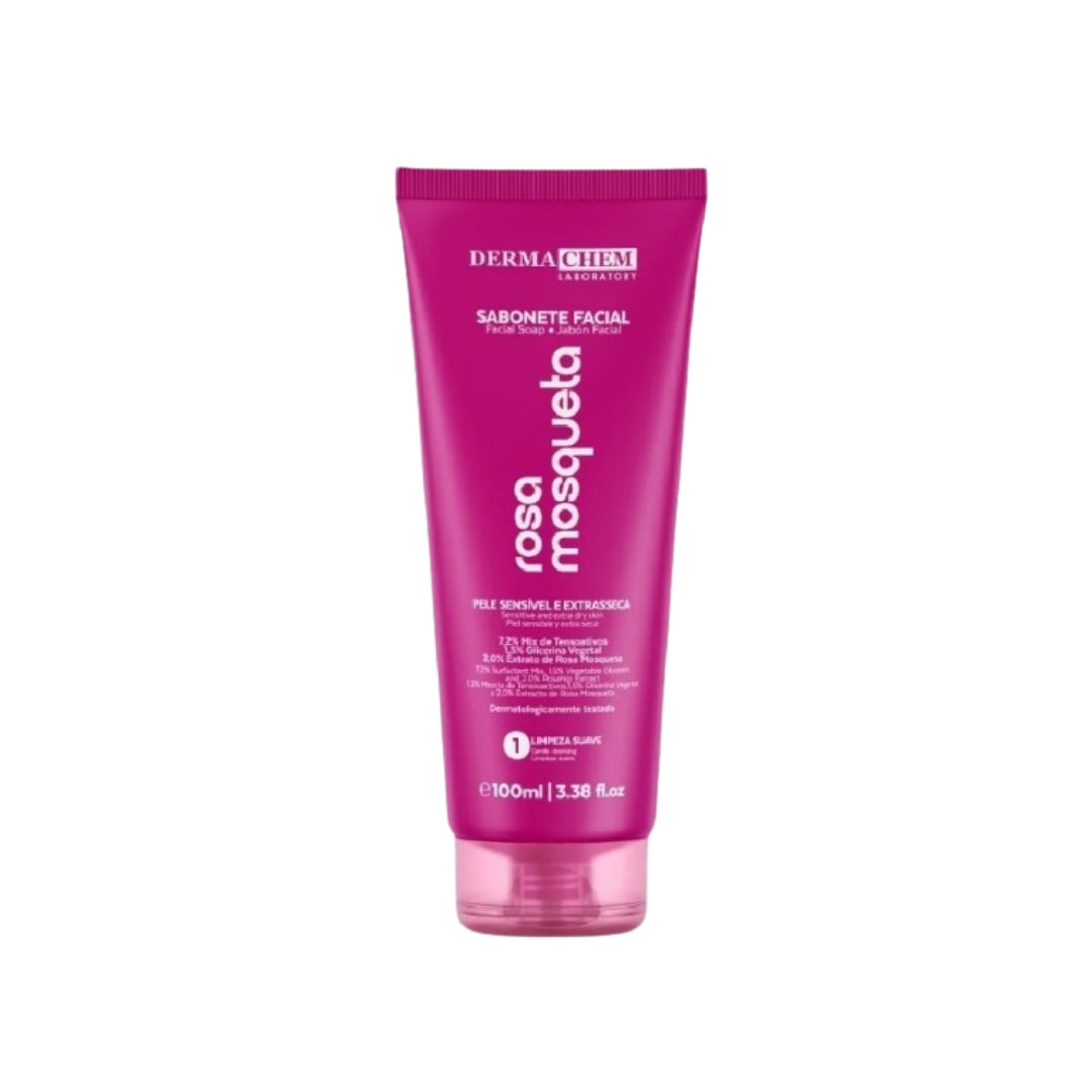 SABONETE FACIAL ROSA MOSQUETA - DERMACHEM