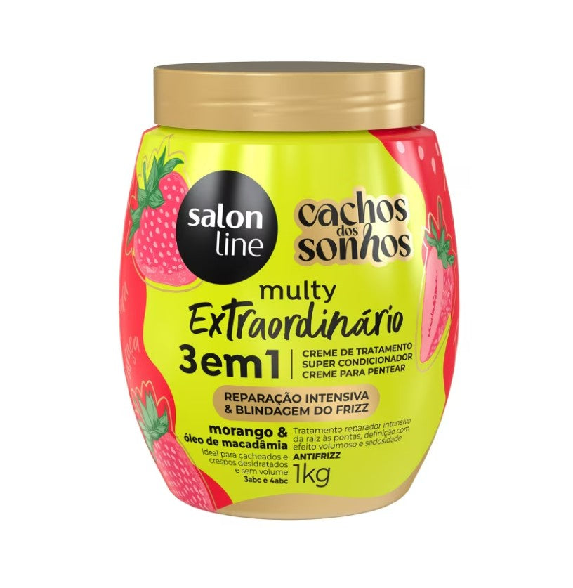 CREME CACHOS DOS SONHOS MULTY MILAGRES MORANGO - SALON LINE