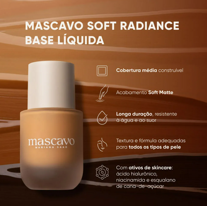 BASE LIQUIDA SOFT RADIANCE - MASCAVO