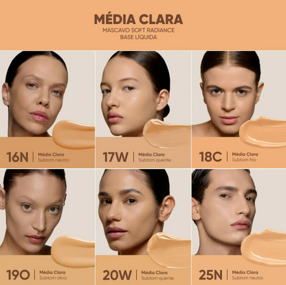 BASE LIQUIDA SOFT RADIANCE - MASCAVO