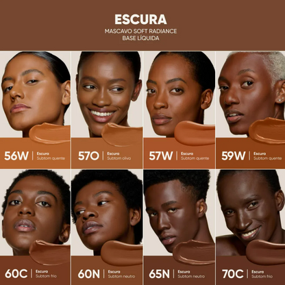 BASE LIQUIDA SOFT RADIANCE - MASCAVO