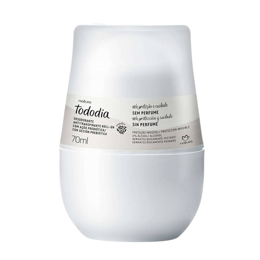 DESODORANTE ANTITRANSPIRANTE ROLL-ON TODO DIA SEM PERFUME - NATURA