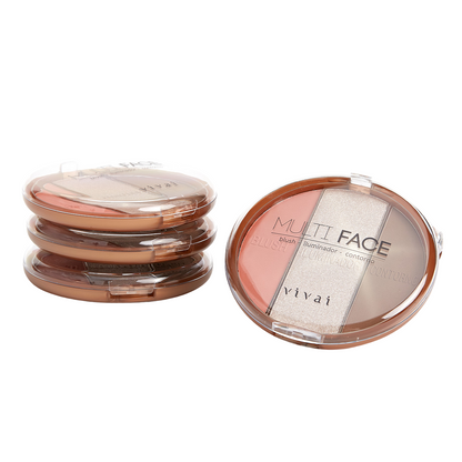 PALETA 3 EM 1 (CONTORNO, BLUSH E ILUMINADOR) - VIVAI