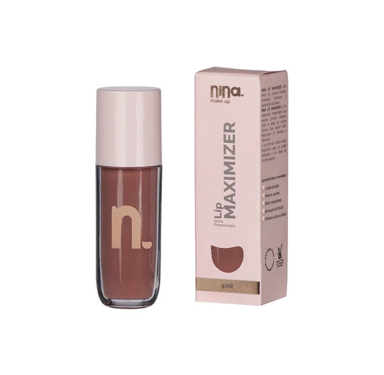 GLOSS LIP MAXIMIZER NUDE - NINA MAKEUP