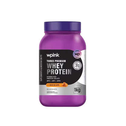 THREE PREMIUM WHEY PROTEIN BAUNILHA - WPINK SUPLEMENTOS