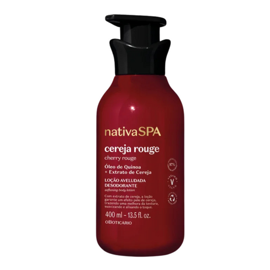 CREME CORPORAL AVELUDADO NATIVA SPA CEREJA - O BOTICÁRIO