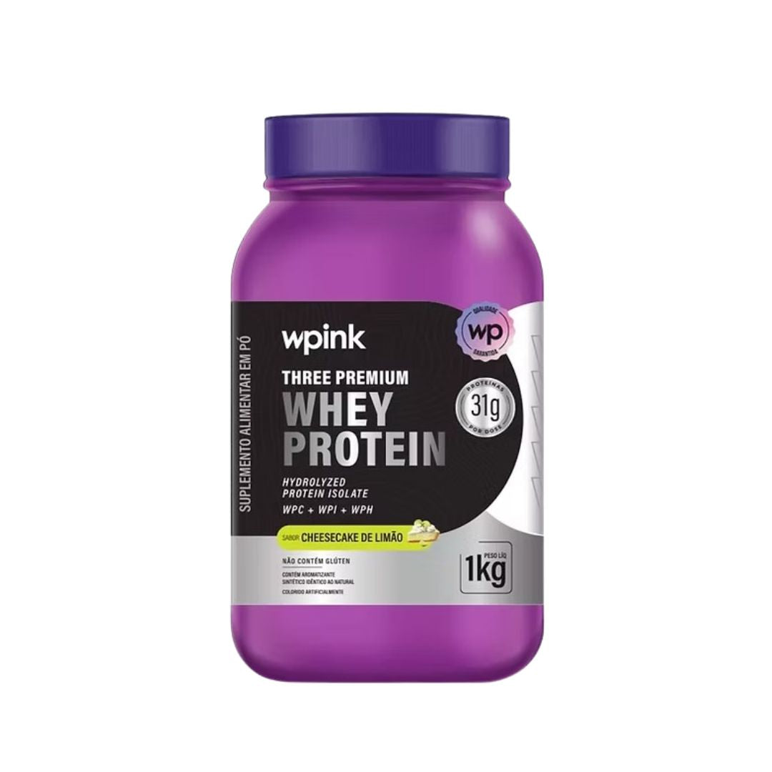 THREE PREMIUM WHEY PROTEIN CHEESECAKE DE LIMÃO - WPINK SUPLEMENTOS